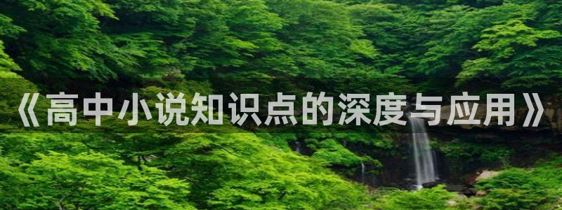 牛眼看书网站：《高中小说知识点的深度与应用》